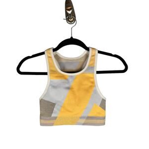 Nike Yellow and Gray Sports Bra